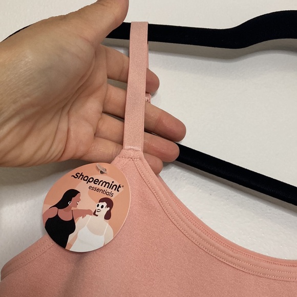 New Shapermint Camisole Womens Medium Pink Shapewear Compression Scoop Neck Cami - Picture 7 of 13